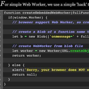 How to use WebWorker in HTML5?